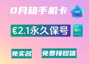 全球最便宜的eSIM €2.1永久保号、免实名、0月租、可免费接收短信|GLOCALBASE