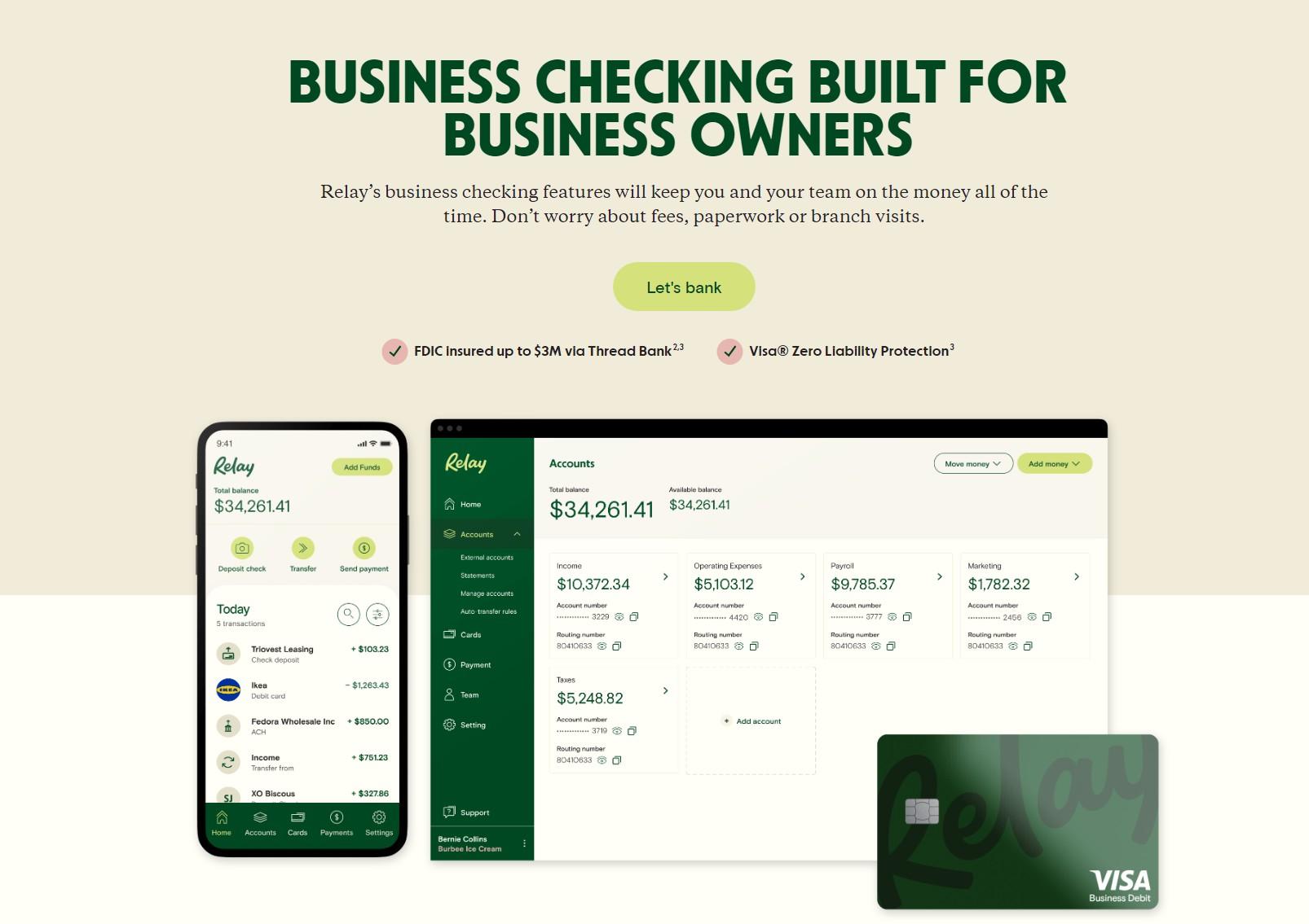 Relay商业银行：免费商业银行账户|GLOCALBASE